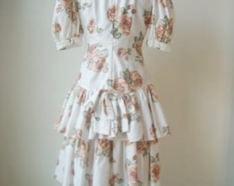 Vintage Ruffle Dress